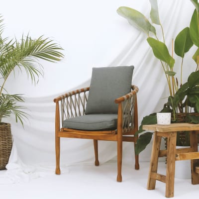 Loleza Armchair Natural & Grey Rope
