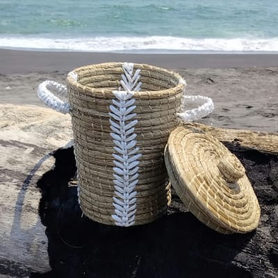 Berta Round Basket with Lid