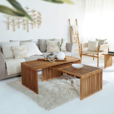 Linea Rectangular Coffee Table S/2