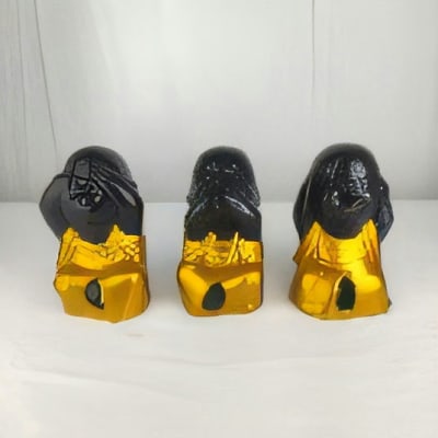 Shaolin Small Set 3 - Glossy Gold