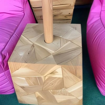 Umbrella Base Teak Big Including Sandstone