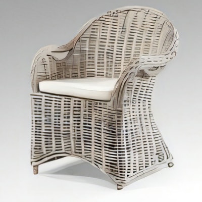 Athena Arm Chair White Wash