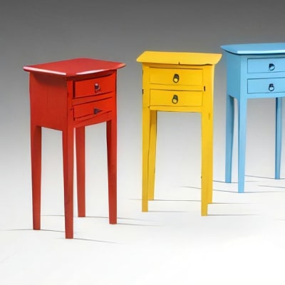 La Coruna Phone Table Blue Antique