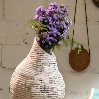 Wooden Vase Deco