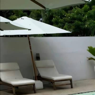 Round Umbrella Teak without Base