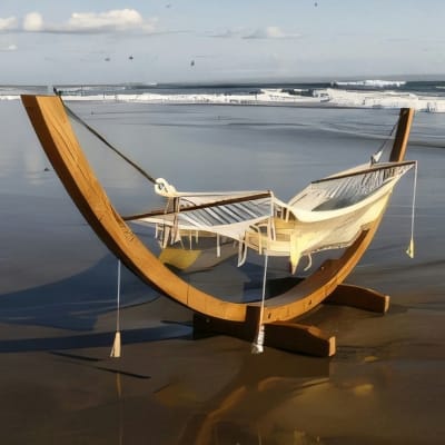 Boat with Single Hammock