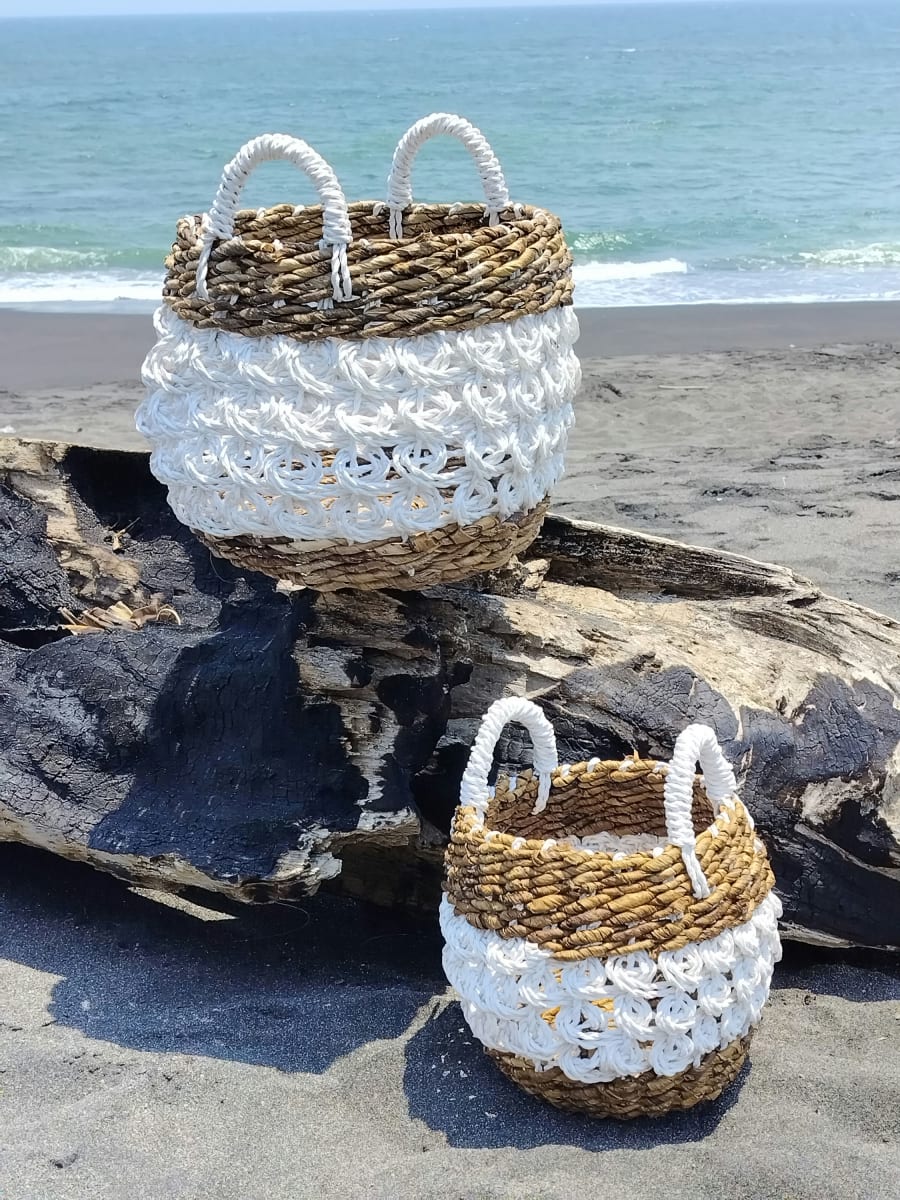 Dalila Basket with Handle Set of Two