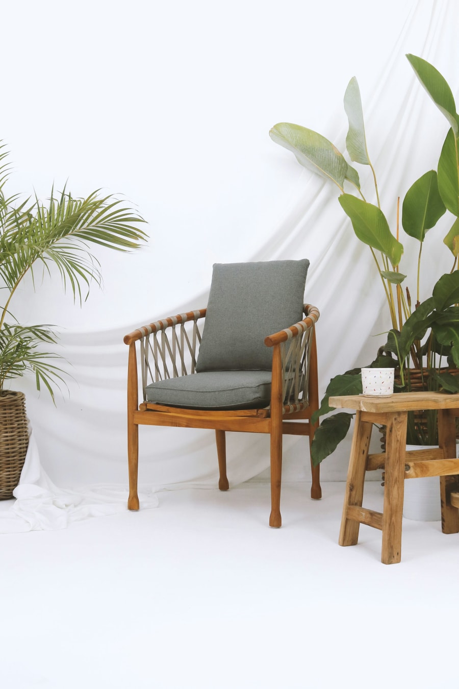 Loleza Armchair Natural & Grey Rope