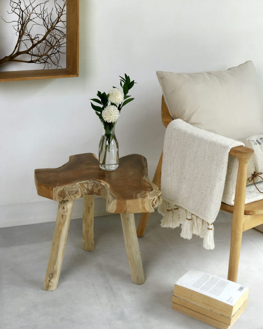 Chania Root Side Table with 3 Legs Natural
