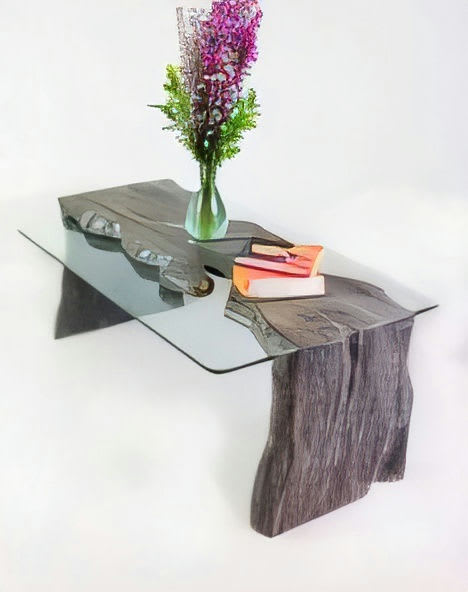 Picasso Coffee Table with Glass