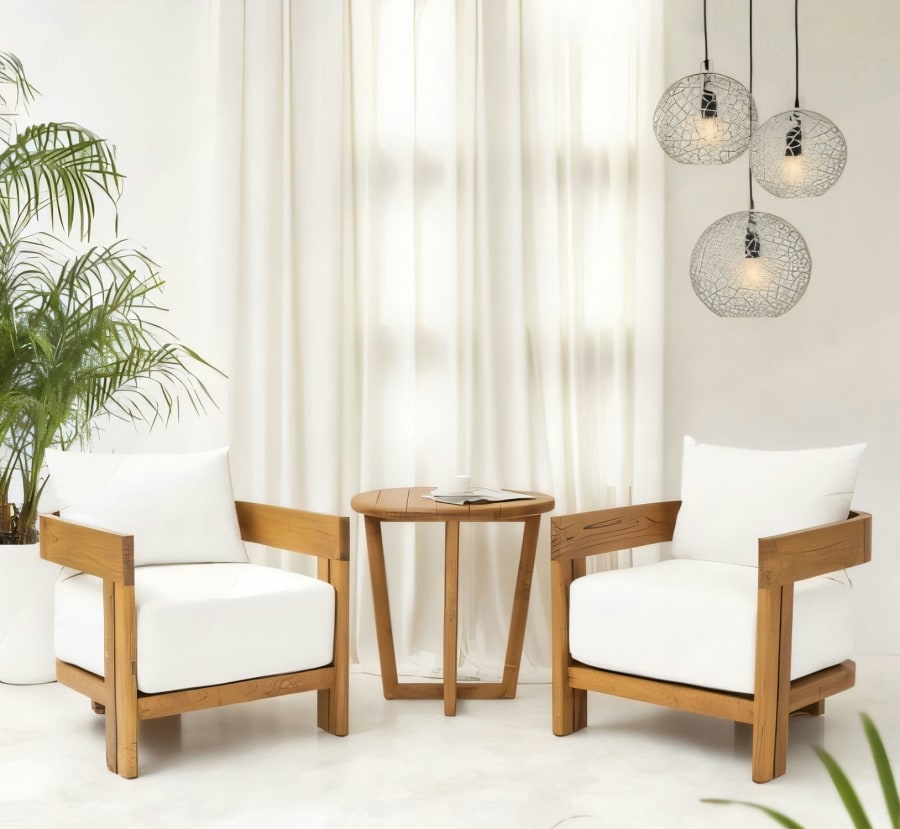 Nagoya Chair with White Cushion