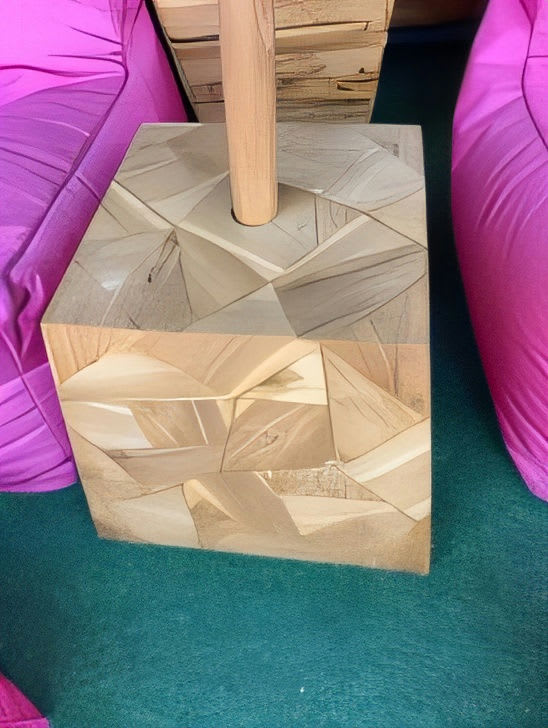 Umbrella Base Teak Big Including Sandstone