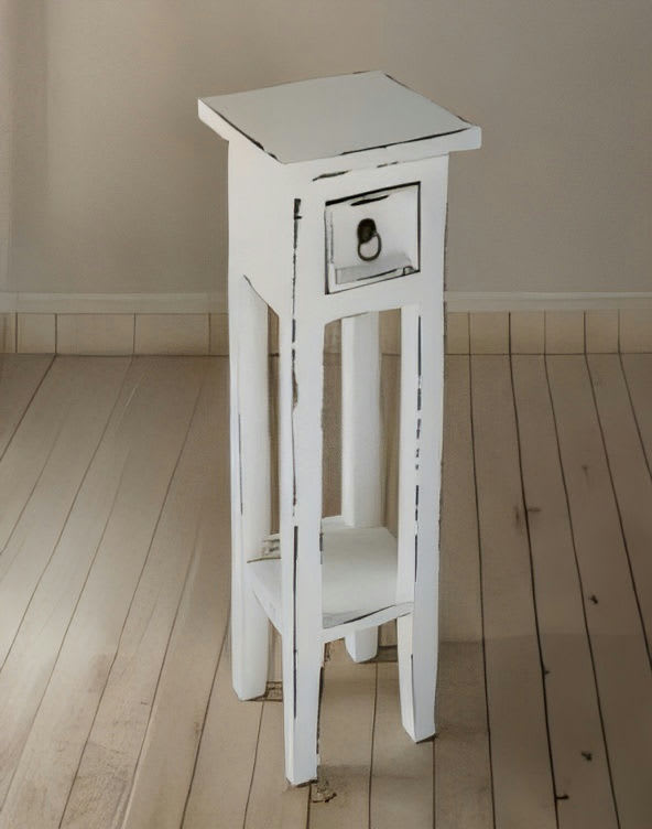 Orkney Pedestal White Antique