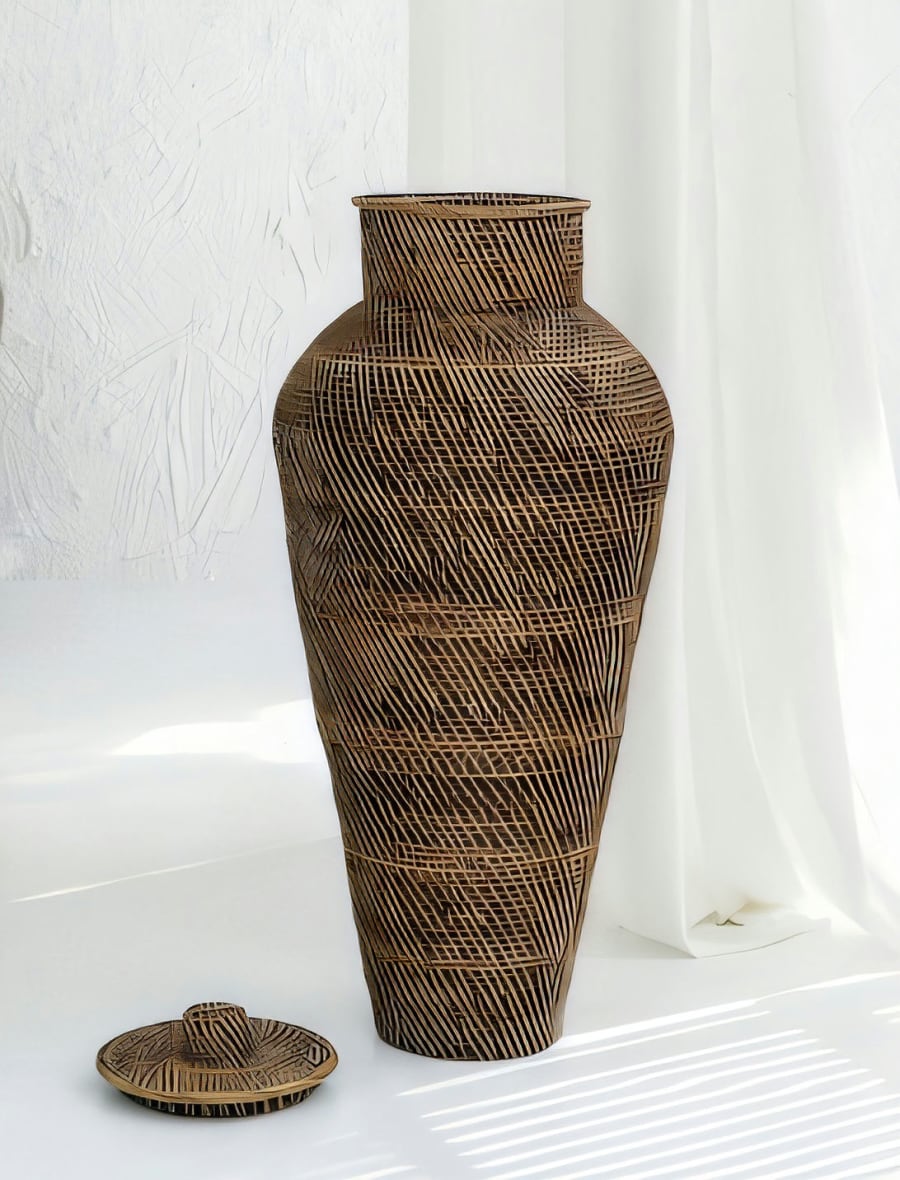Bima Vase with Lid Medium