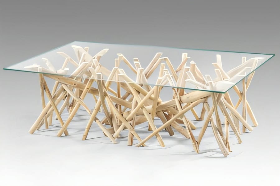 Toronto Coffee Table with Tempered Glass Top