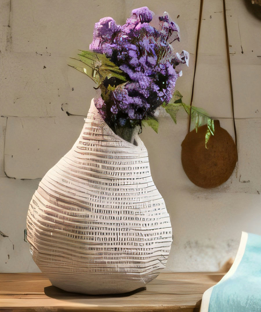 Wooden Vase Deco