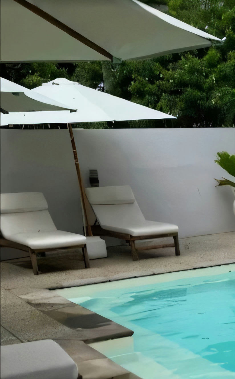 Round Umbrella Teak without Base