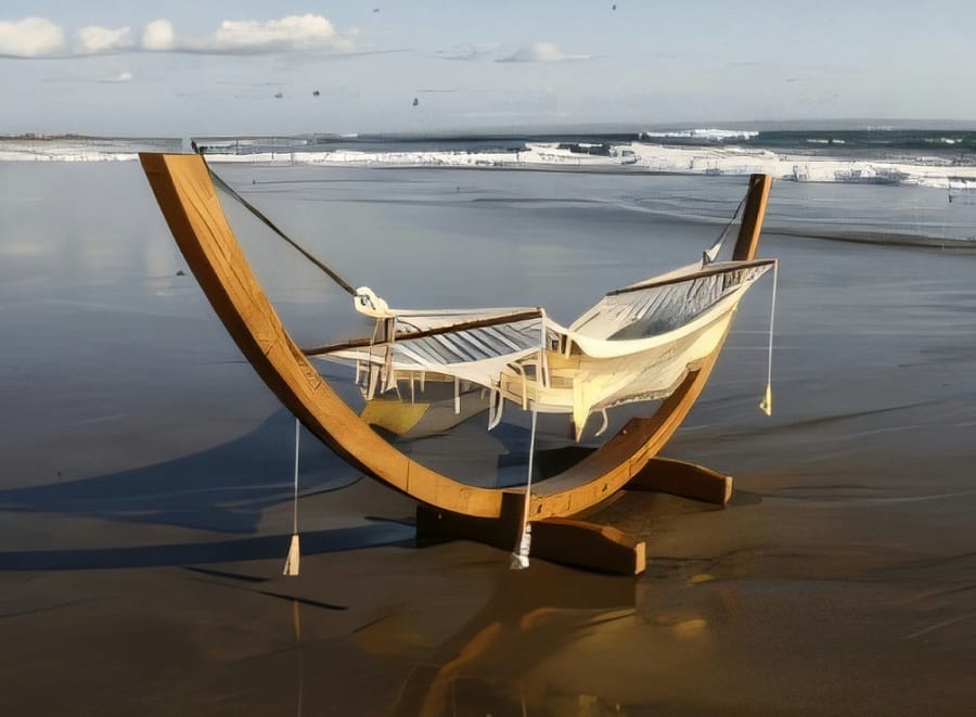 Boat with Single Hammock