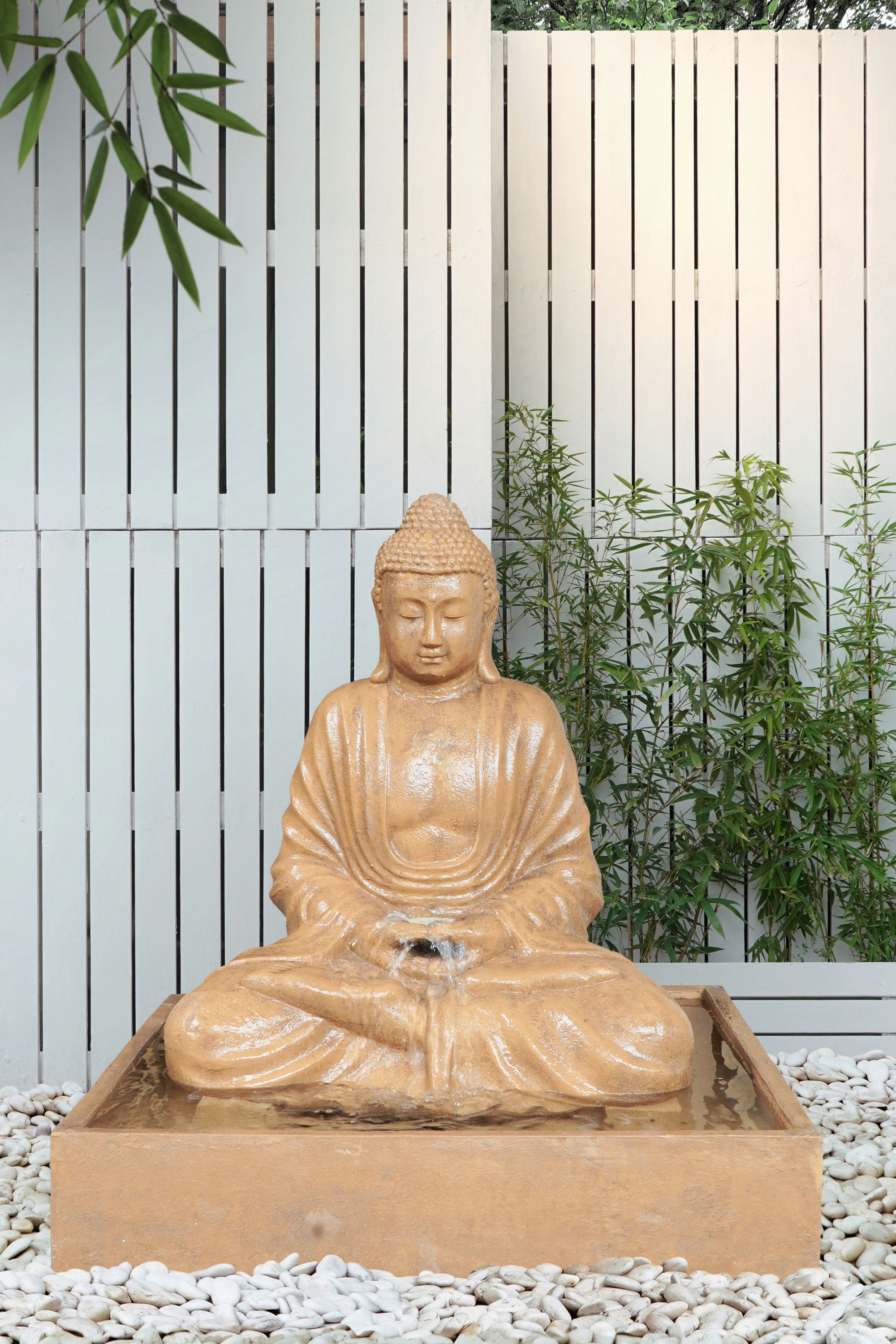 SITTING BUDDHA WATER FOUNTAIN WITH PUMP